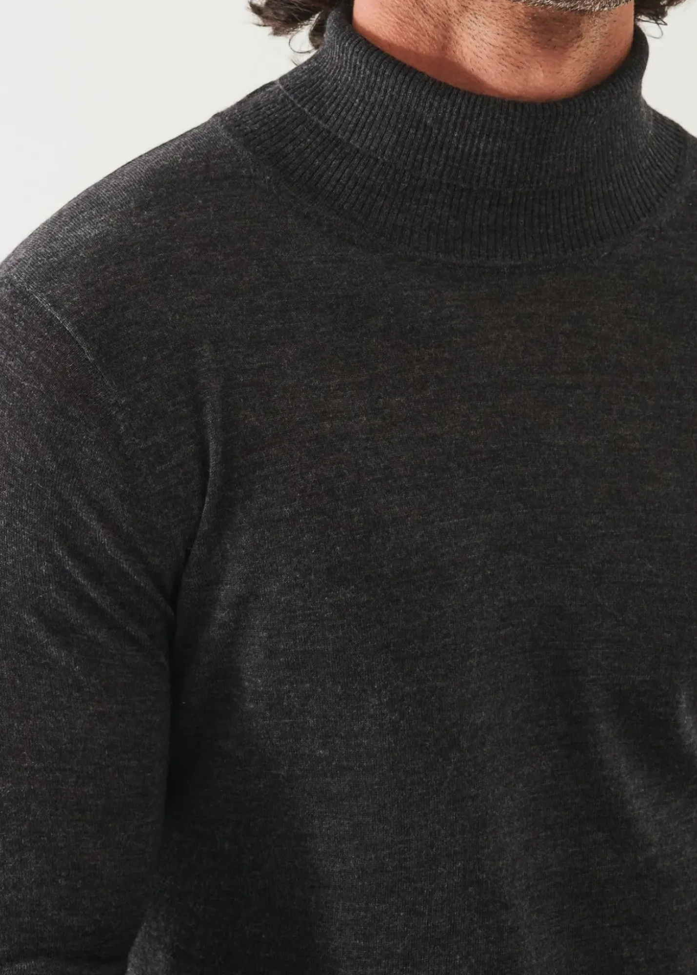 PATRICK ASSARAF Fine Gauge Merino Wool Turtleneck|Men Knitwear