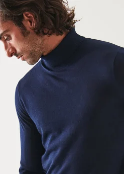 PATRICK ASSARAF Fine Gauge Merino Wool Turtleneck|Men Knitwear