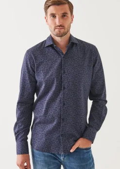 PATRICK ASSARAF Floral Print Cotton Shirt|Men Shirts