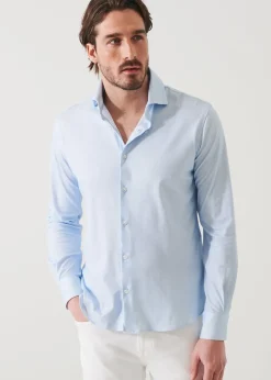 PATRICK ASSARAF Four-Flex Performance Long Sleeve Shirt|Men Shirts