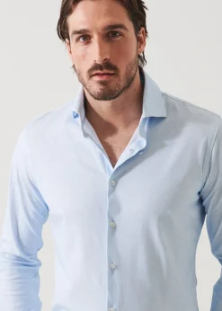 PATRICK ASSARAF Four-Flex Performance Long Sleeve Shirt|Men Shirts