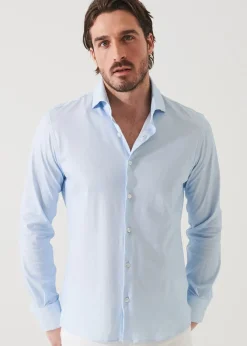 PATRICK ASSARAF Four-Flex Performance Long Sleeve Shirt|Men Shirts