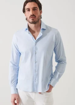 PATRICK ASSARAF Four-Flex Performance Long Sleeve Shirt|Men Shirts