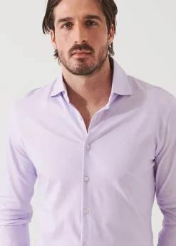 PATRICK ASSARAF Four-Flex Performance Long Sleeve Shirt|Men Shirts