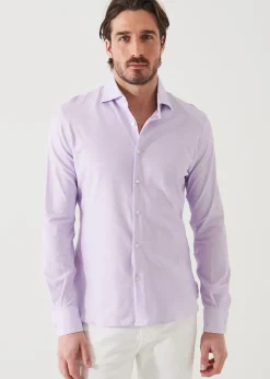 PATRICK ASSARAF Four-Flex Performance Long Sleeve Shirt|Men Shirts