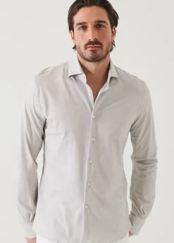 PATRICK ASSARAF Four-Flex Performance Long Sleeve Shirt|Men Shirts