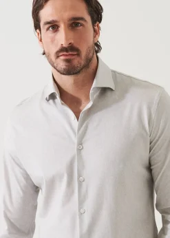 PATRICK ASSARAF Four-Flex Performance Long Sleeve Shirt|Men Shirts