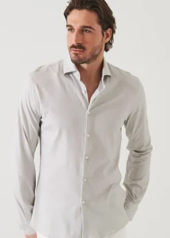 PATRICK ASSARAF Four-Flex Performance Long Sleeve Shirt|Men Shirts