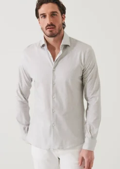 PATRICK ASSARAF Four-Flex Performance Long Sleeve Shirt|Men Shirts