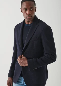 PATRICK ASSARAF Herringbone Wool Blazer|Men Blazers