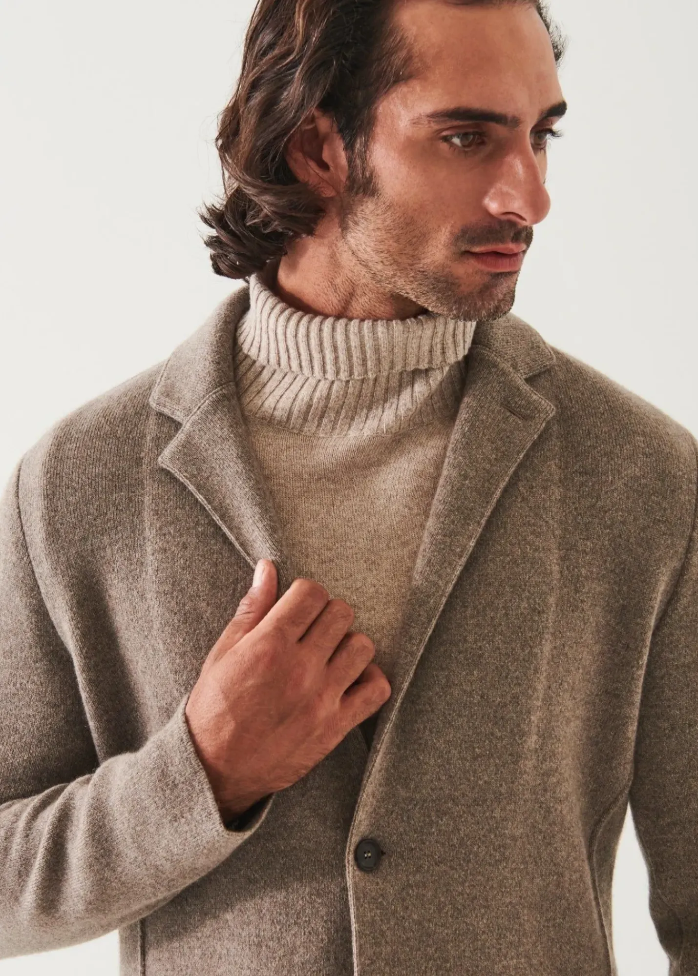 PATRICK ASSARAF Italian Cashmere Two-Button Blazer|Men Blazers