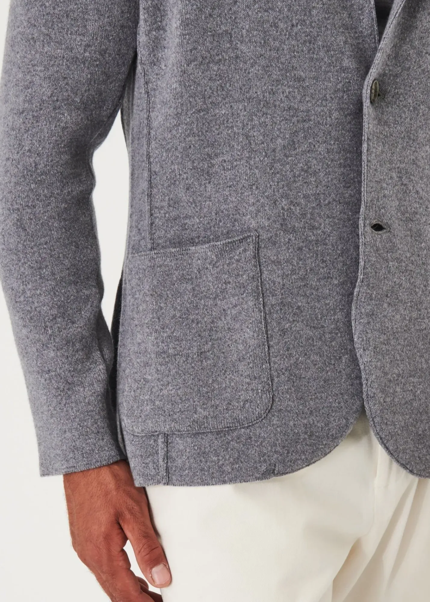 PATRICK ASSARAF Italian Cashmere Two-Button Blazer|Men Blazers