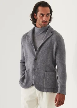 PATRICK ASSARAF Italian Cashmere Two-Button Blazer|Men Blazers
