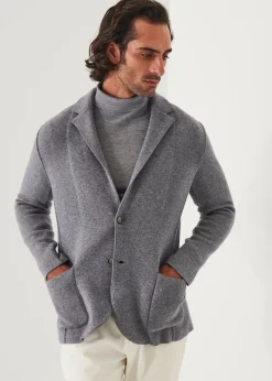 PATRICK ASSARAF Italian Cashmere Two-Button Blazer|Men Blazers