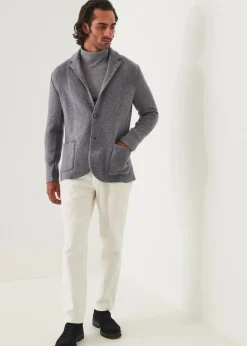 PATRICK ASSARAF Italian Cashmere Two-Button Blazer|Men Blazers