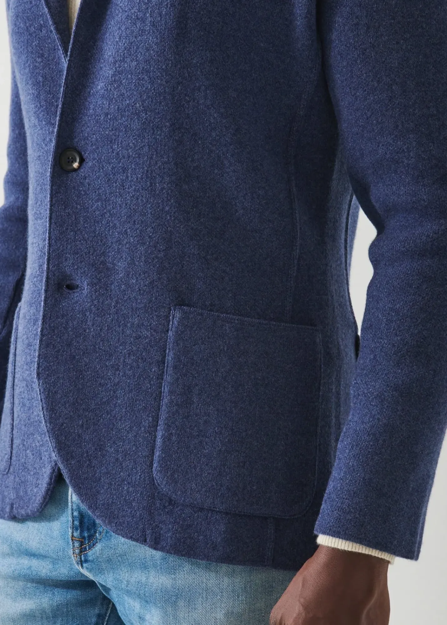 PATRICK ASSARAF Italian Cashmere Two-Button Blazer|Men Blazers