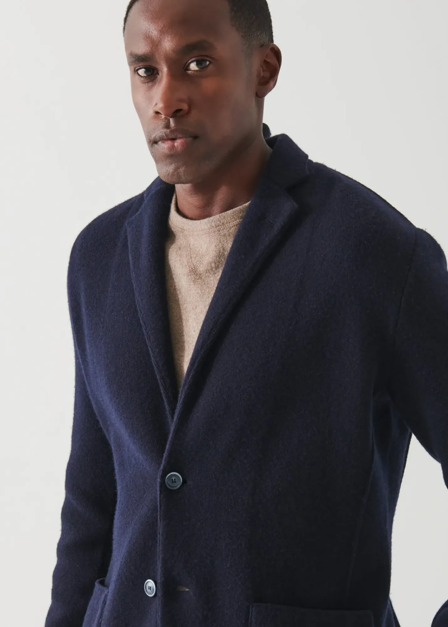 PATRICK ASSARAF Italian Cashmere Two-Button Blazer|Men Blazers