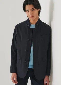 PATRICK ASSARAF Italian Nylon Hybrid Jacket|Men Outerwear