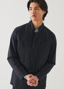 PATRICK ASSARAF Italian Nylon Hybrid Jacket|Men Outerwear