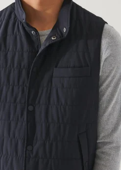 PATRICK ASSARAF Italian Nylon Quilted Vest|Men Outerwear