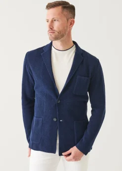 PATRICK ASSARAF Knit Blazer|Men Blazers