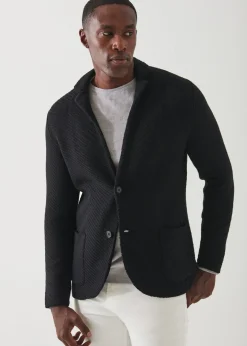 PATRICK ASSARAF Knit Sweater Jacket|Men Blazers