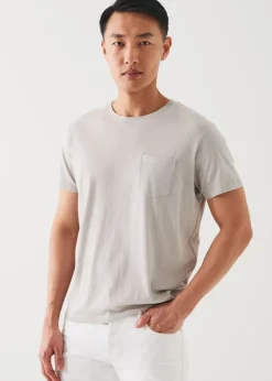 PATRICK ASSARAF Lightweight Pima Cotton Pocket T-Shirt|Men T-Shirts