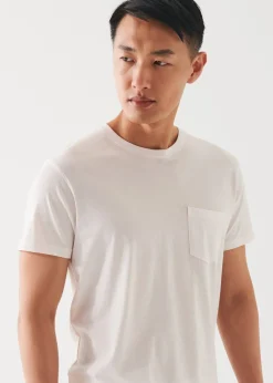 PATRICK ASSARAF Lightweight Pima Cotton Pocket T-Shirt|Men T-Shirts