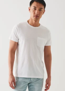 PATRICK ASSARAF Lightweight Pima Cotton Pocket T-Shirt|Men T-Shirts