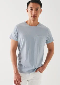 PATRICK ASSARAF Lightweight Pima Cotton Pocket T-Shirt|Men T-Shirts