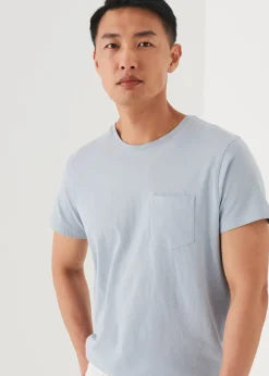 PATRICK ASSARAF Lightweight Pima Cotton Pocket T-Shirt|Men T-Shirts