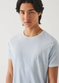 PATRICK ASSARAF Lightweight Pima Cotton Spray Wash T-Shirt|Men T-Shirts