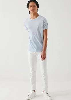 PATRICK ASSARAF Lightweight Pima Cotton Spray Wash T-Shirt|Men T-Shirts