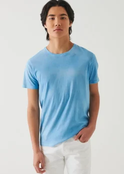 PATRICK ASSARAF Lightweight Pima Cotton Spray Wash T-Shirt|Men T-Shirts