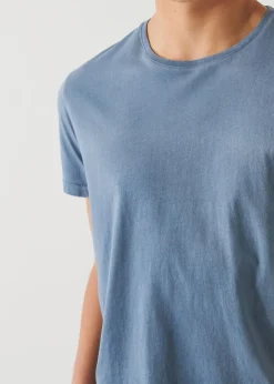 PATRICK ASSARAF Lightweight Pima Cotton Spray Wash T-Shirt|Men T-Shirts