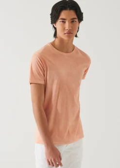 PATRICK ASSARAF Lightweight Pima Cotton Spray Wash T-Shirt|Men T-Shirts
