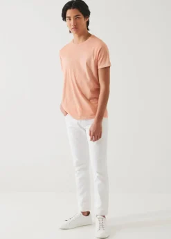 PATRICK ASSARAF Lightweight Pima Cotton Spray Wash T-Shirt|Men T-Shirts