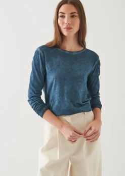 PATRICK ASSARAF Lightweight Pima Cotton Sublime Long Sleeve T-Shirt|Women T-Shirts