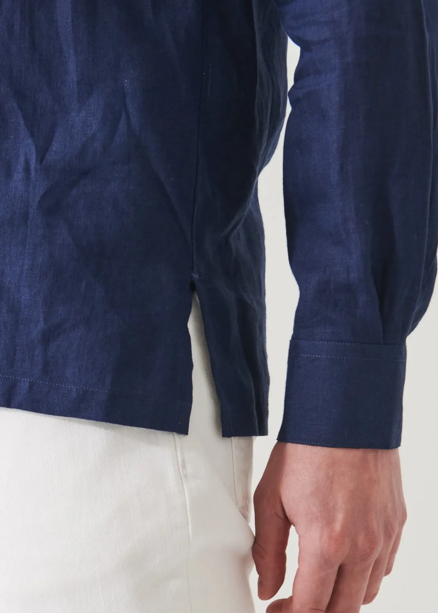 PATRICK ASSARAF Linen Chambray Over Shirt|Men Shirts