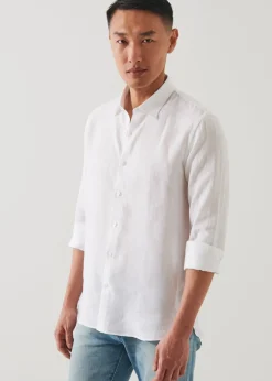 PATRICK ASSARAF Linen Chambray Shirt|Men Shirts
