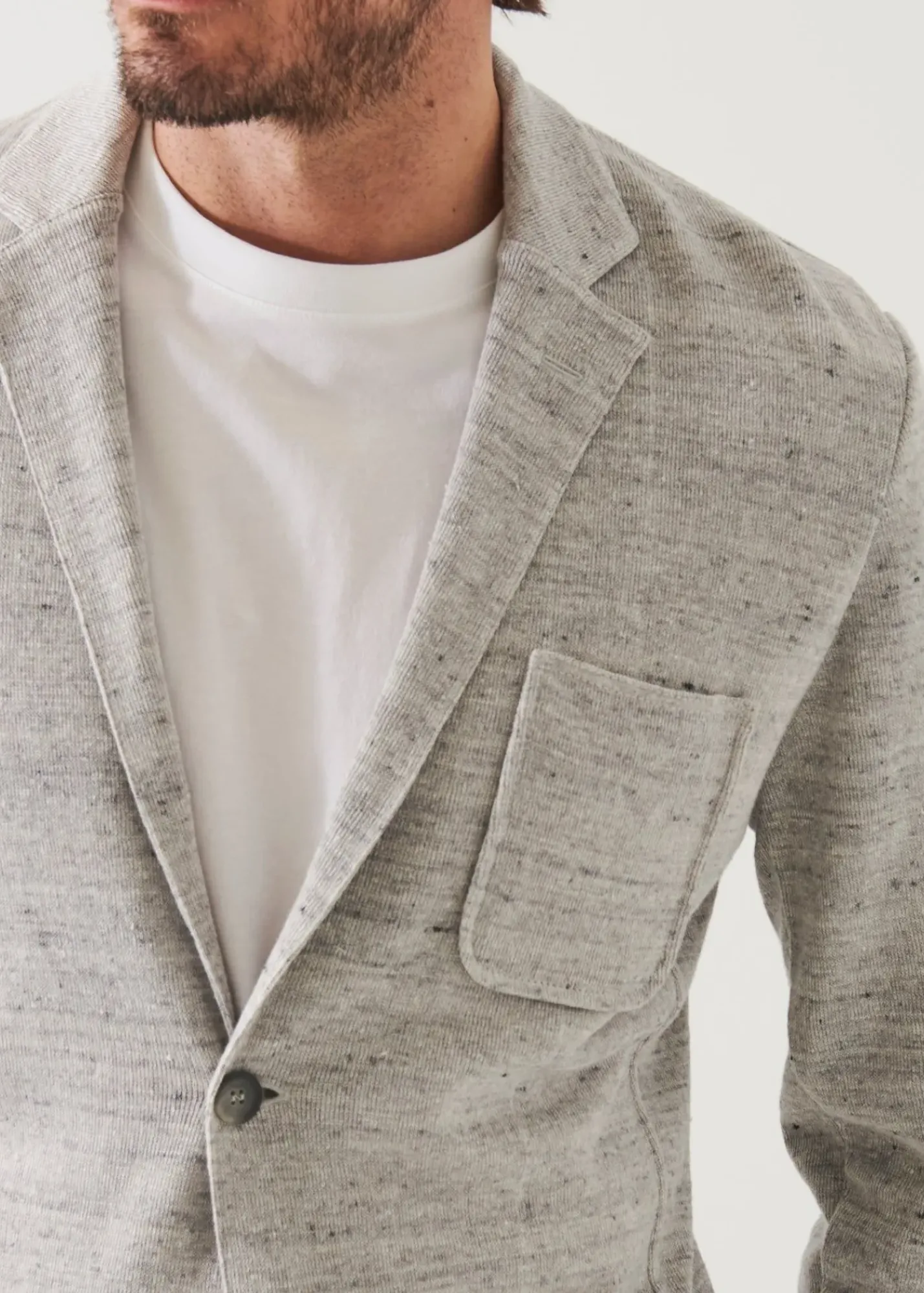 PATRICK ASSARAF Linen Cotton Blend Blazer|Men Blazers