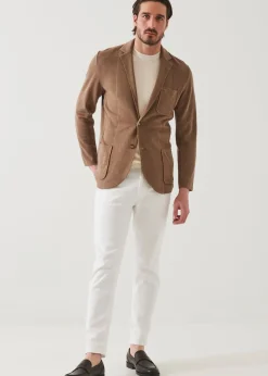 PATRICK ASSARAF Linen Cotton Blend Blazer|Men Blazers