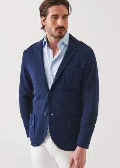 PATRICK ASSARAF Linen Cotton Blend Blazer|Men Blazers