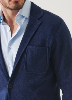 PATRICK ASSARAF Linen Cotton Blend Blazer|Men Blazers