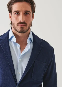PATRICK ASSARAF Linen Cotton Blend Blazer|Men Blazers