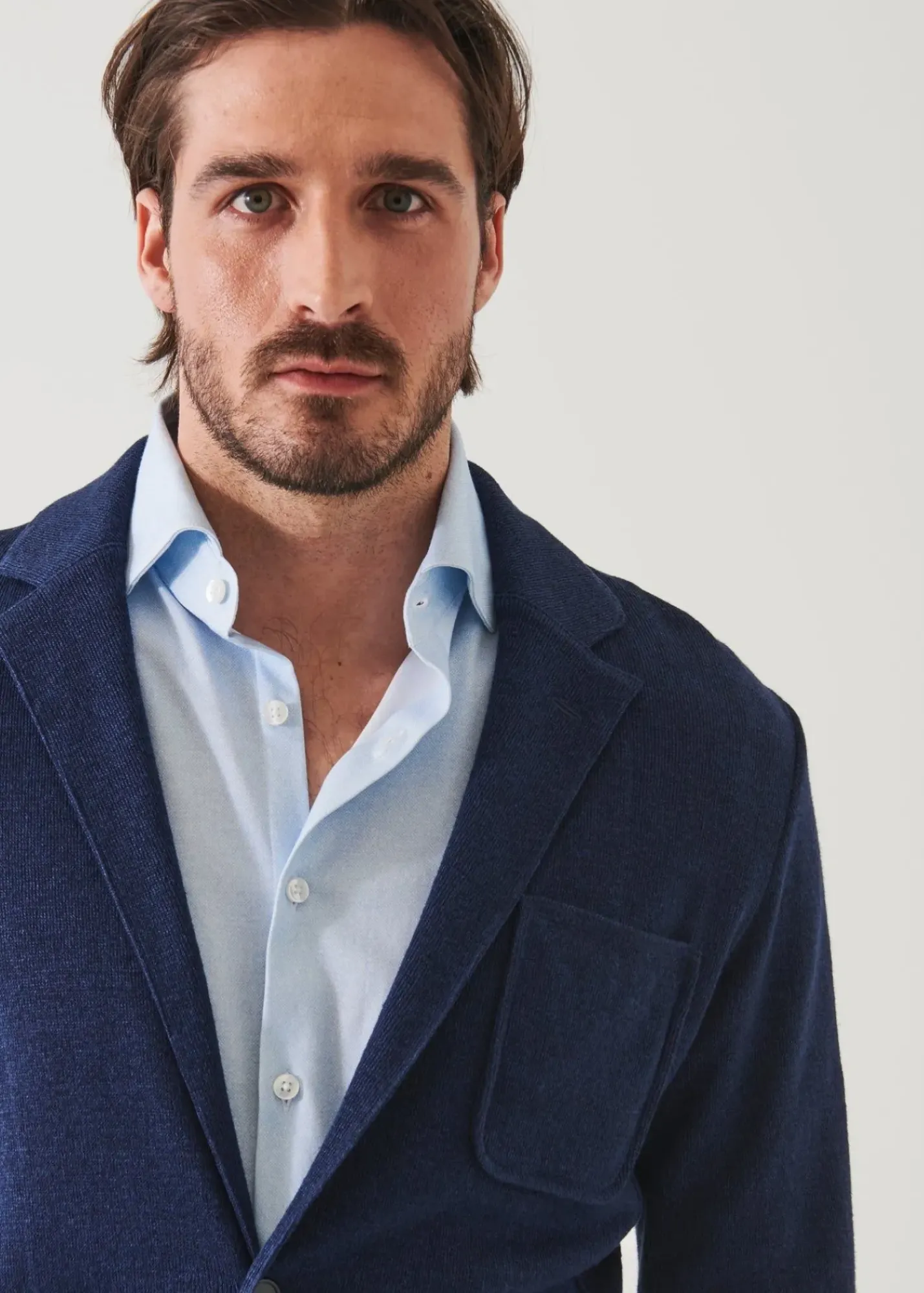 PATRICK ASSARAF Linen Cotton Blend Blazer|Men Blazers