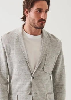 PATRICK ASSARAF Linen Cotton Blend Blazer|Men Blazers