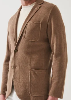 PATRICK ASSARAF Linen Cotton Blend Blazer|Men Blazers
