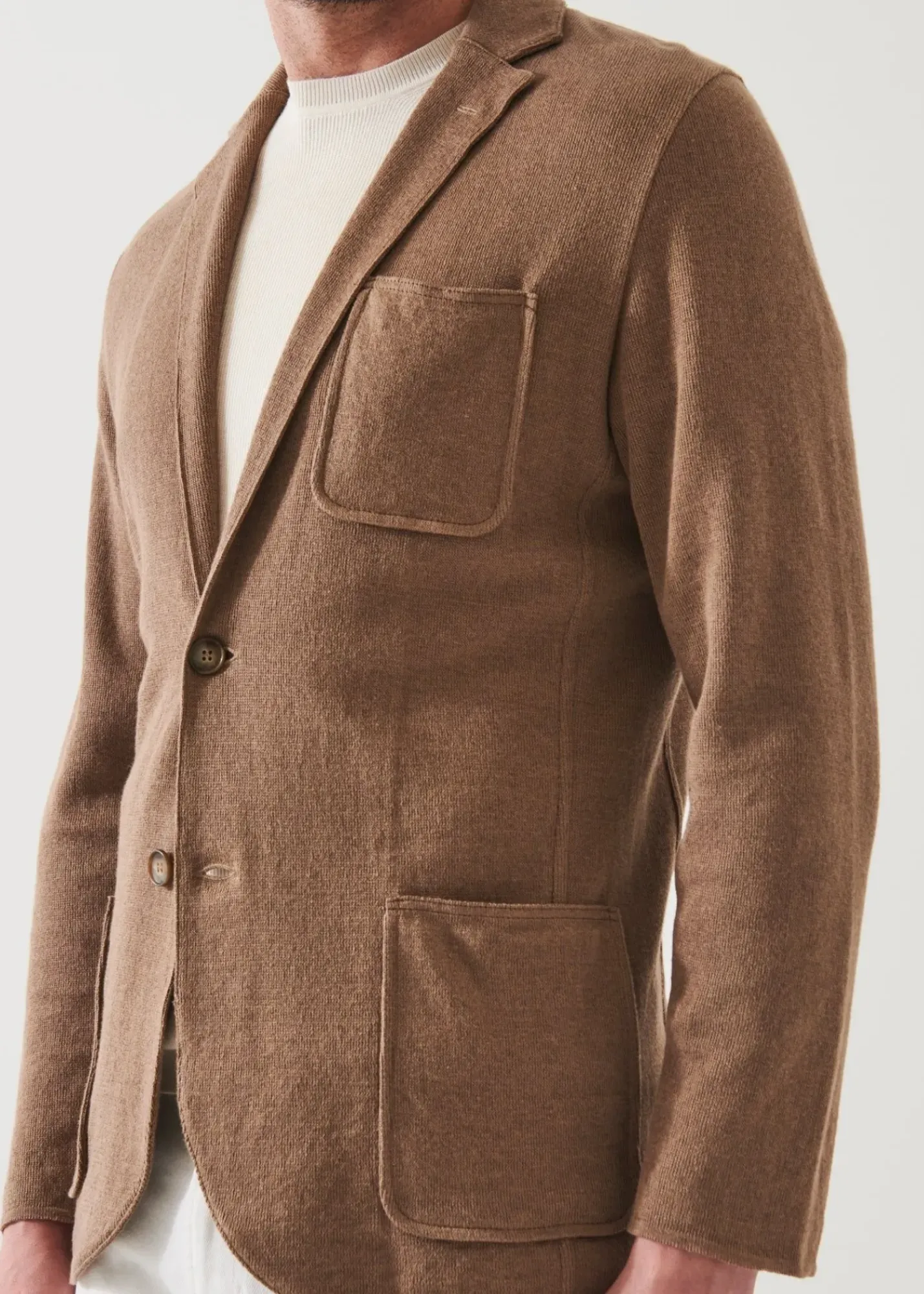 PATRICK ASSARAF Linen Cotton Blend Blazer|Men Blazers
