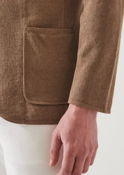 PATRICK ASSARAF Linen Cotton Blend Blazer|Men Blazers
